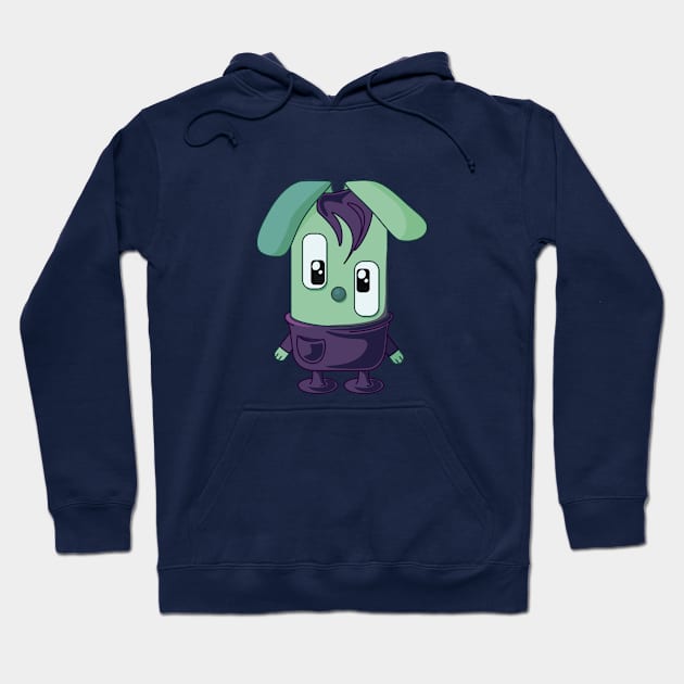 Crazy rabbit Hoodie by DariaMT